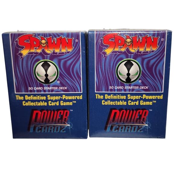 Spawn Power Cardz 50 Card Starter Deck Lot Of 2 1995 Brand New - Picture 1 of 6
